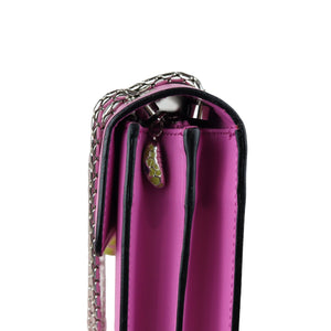Serpenti Forever Shoulder Calfskin Pink SHW