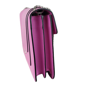 Serpenti Forever Shoulder Calfskin Pink SHW