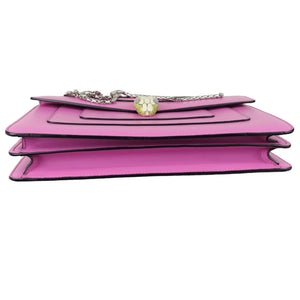 Serpenti Forever Shoulder Calfskin Pink SHW