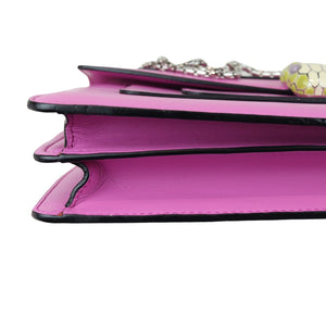 Serpenti Forever Shoulder Calfskin Pink SHW