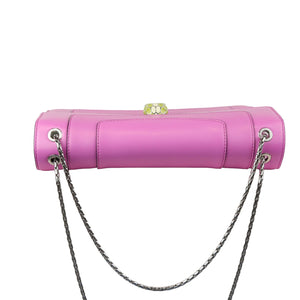 Serpenti Forever Shoulder Calfskin Pink SHW