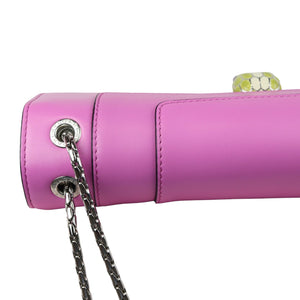 Serpenti Forever Shoulder Calfskin Pink SHW