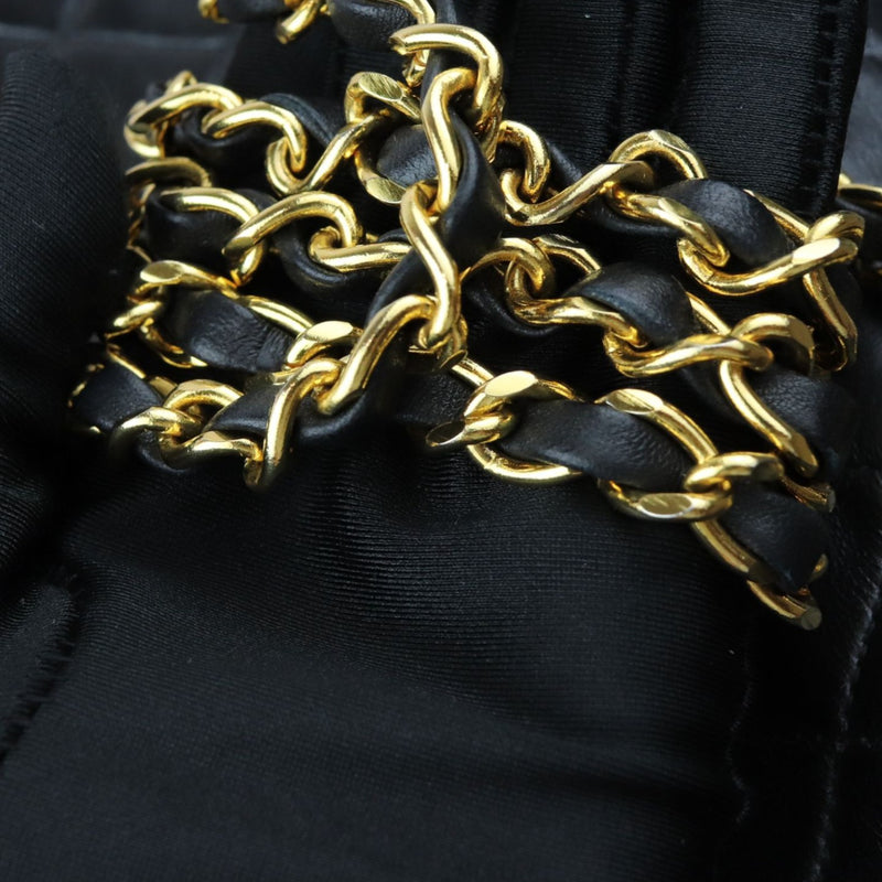 Vintage Single Full Flap Mini Lambskin Quilted Black GHW