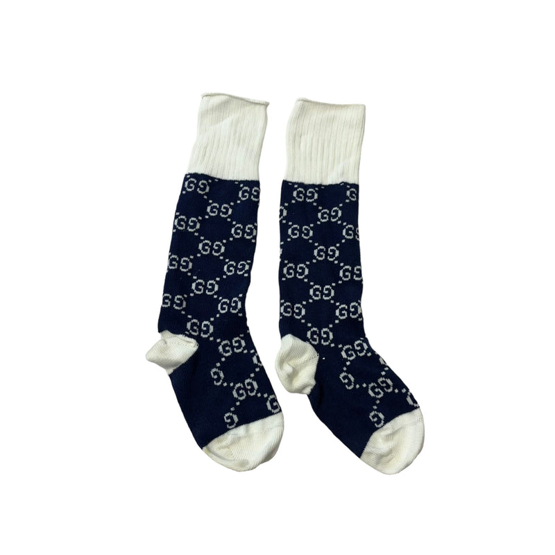 Gucci GG Supreme Knit Socks Cotton Navy Blue – Bag Religion Gucci GG Supreme Knit Socks Cotton Navy Blue – Bag Religion