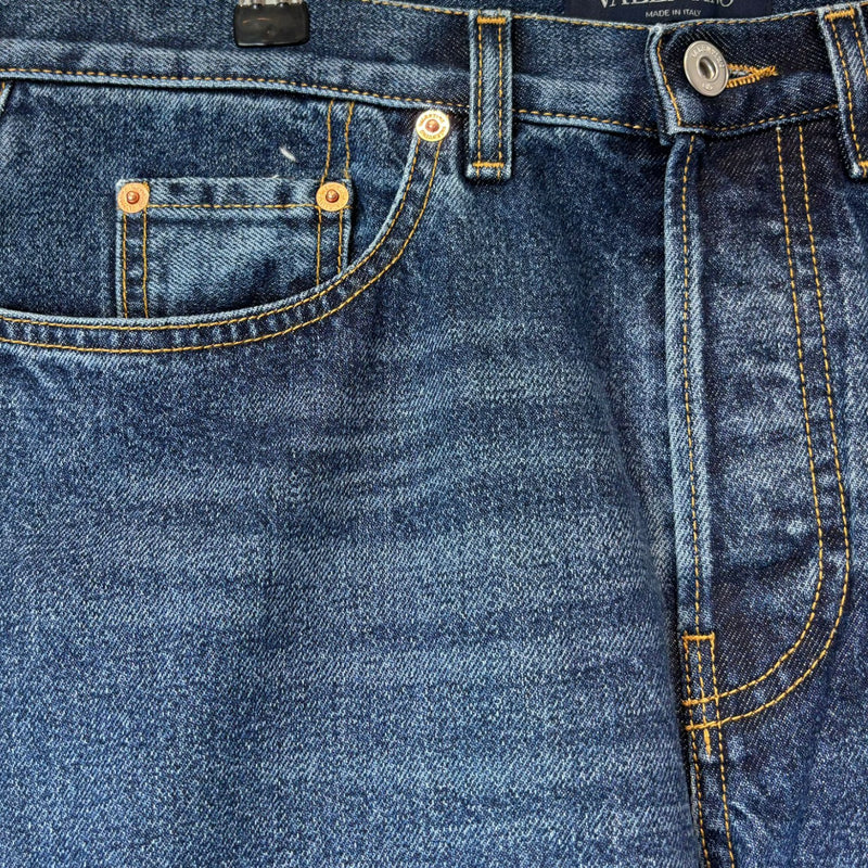 Slim Fit Jeans Pants Cotton Blue Size 31 Men