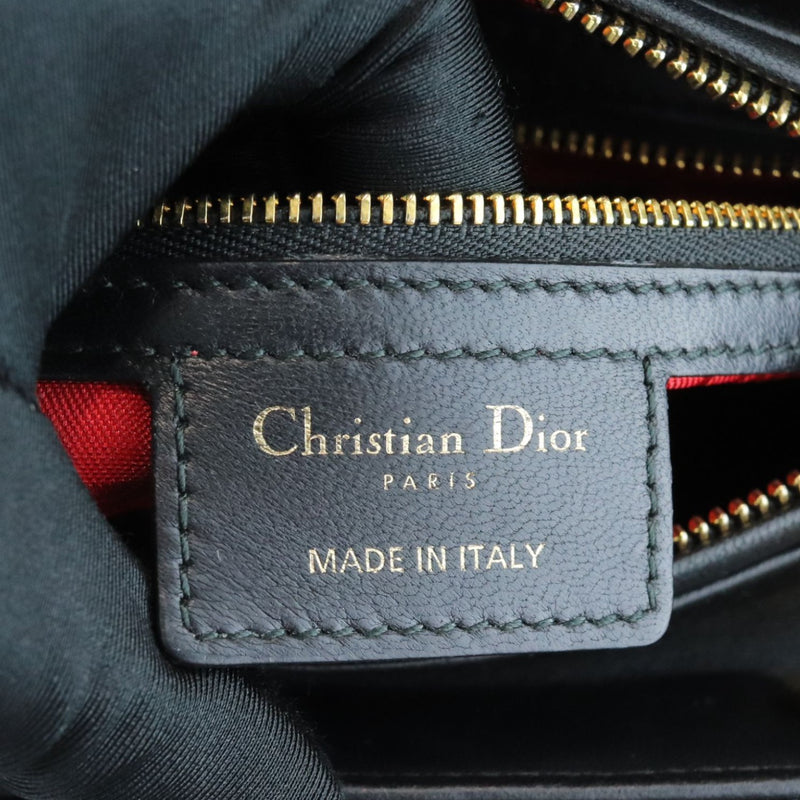 Lambskin Cannage Medium Lady Dior Black GHW