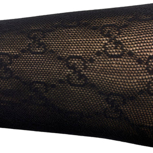 Stretch knitted Interlocking GG Tights Black