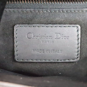 Lady Dior Medium Ultra Matte Calfskin Cannage Black BHW