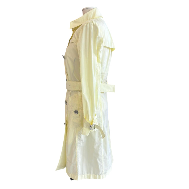 Trench Coat Nylon Light Yellow Size 38