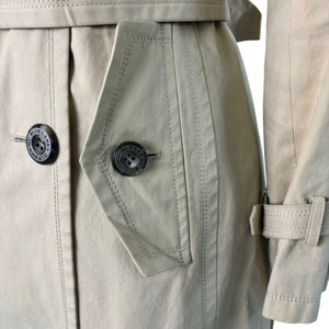 Trench Coat Cotton Beige Size 38