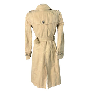 Trench Coat Cotton Beige Size 38