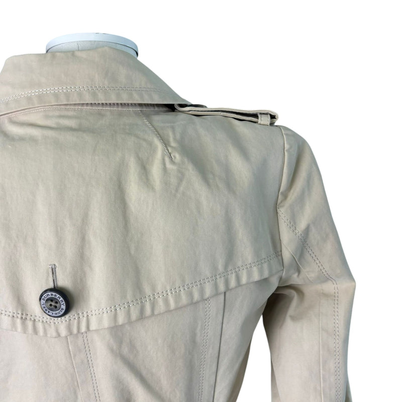 Trench Coat Cotton Beige Size 38