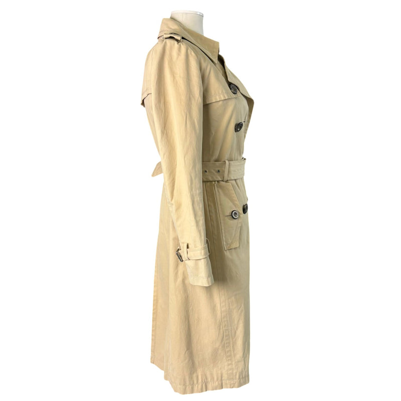 Trench Coat Cotton Beige Size 38