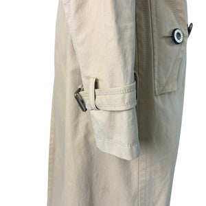 Trench Coat Cotton Beige Size 38