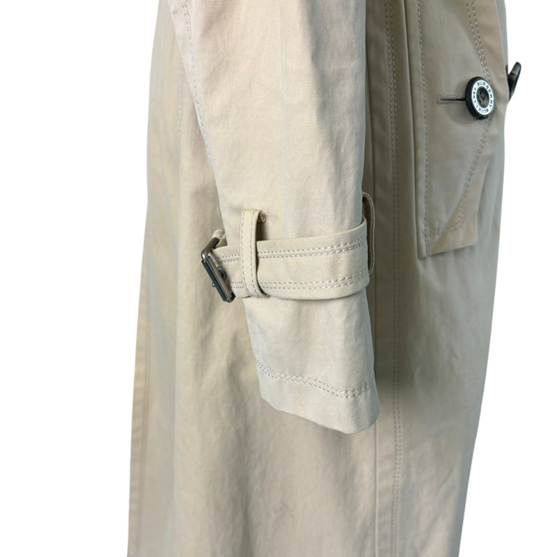 Trench Coat Cotton Beige Size 38
