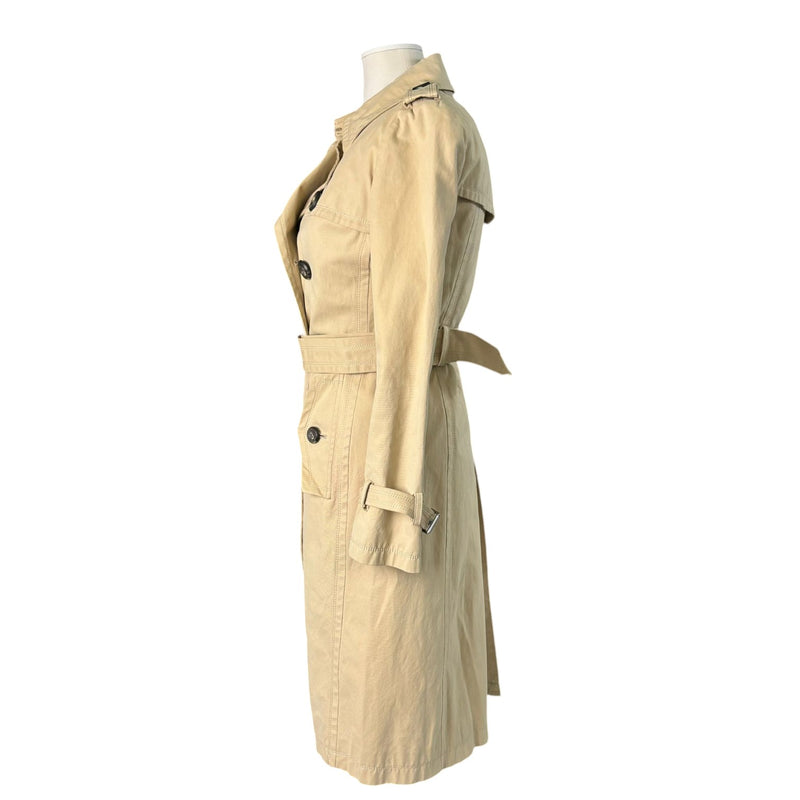 Trench Coat Cotton Beige Size 38