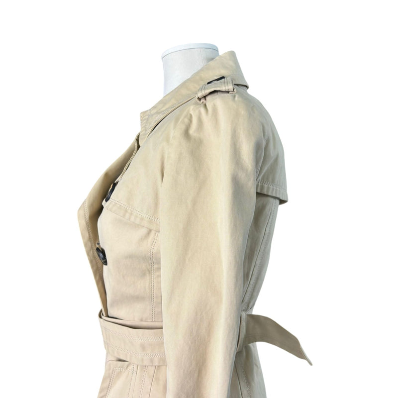 Trench Coat Cotton Beige Size 38