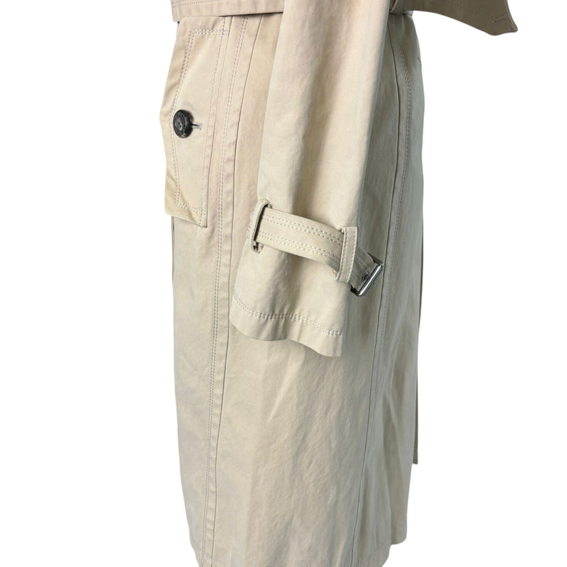 Trench Coat Cotton Beige Size 38