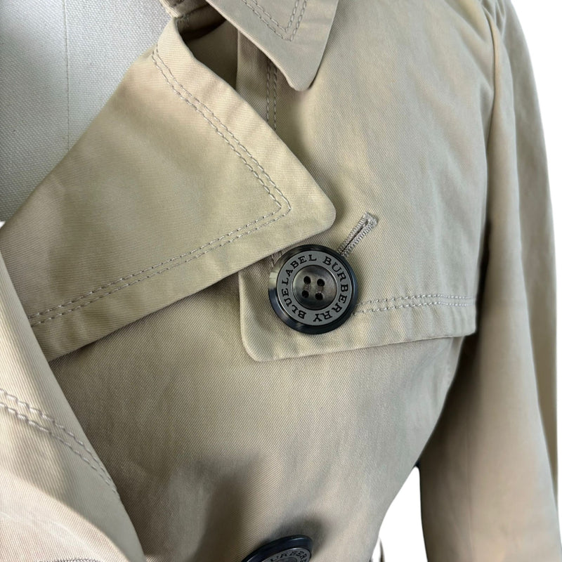 Trench Coat Cotton Beige Size 38