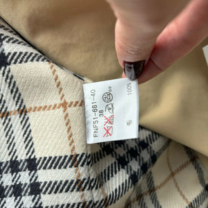 Trench Coat Cotton Beige Size 38