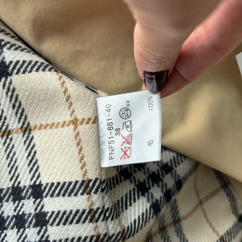 Trench Coat Cotton Beige Size 38