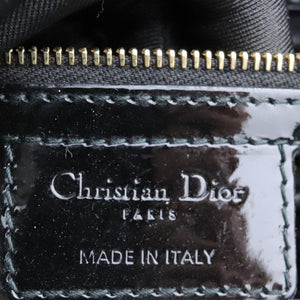 Lady Dior Large Patent Quilted Black GHW