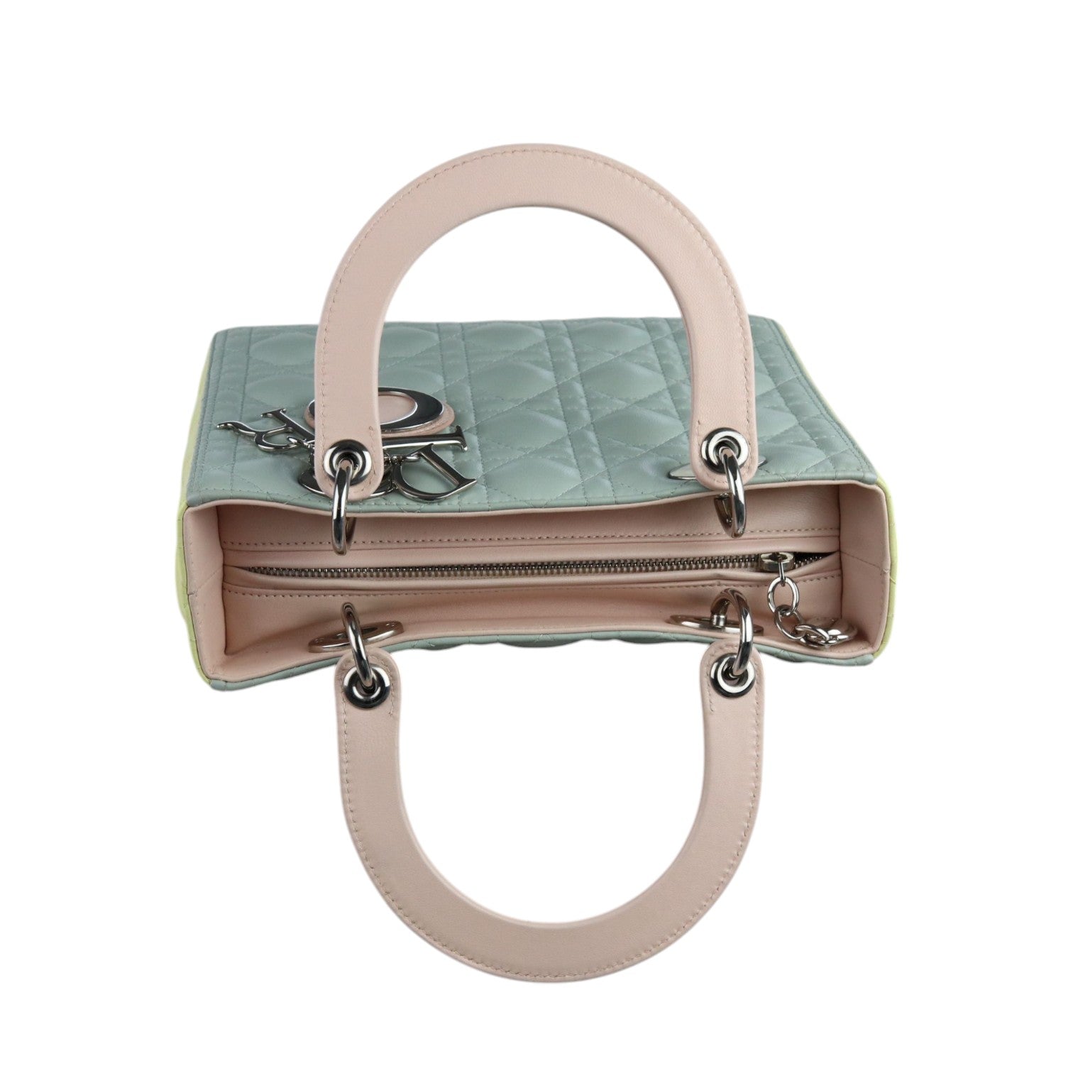 【ヴィンテージ】Rank:A☆Dior イエローグリーン ミディアム BAG Medium Lady Dior Bag Green Gradient Shiny Ayers | DIOR
