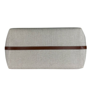 Soft Pocket Tote Medium Canvas Leather Brown Beige GHW