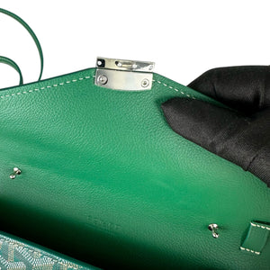 Chypre Pouch Goyardine Canvas Green PHW