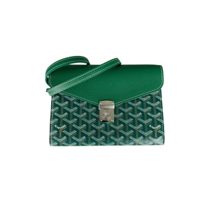 Chypre Pouch Goyardine Canvas Green PHW