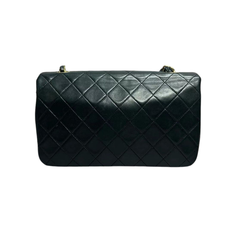 Vintage Full Flap Chain Shoulder Lambskin Black GHW