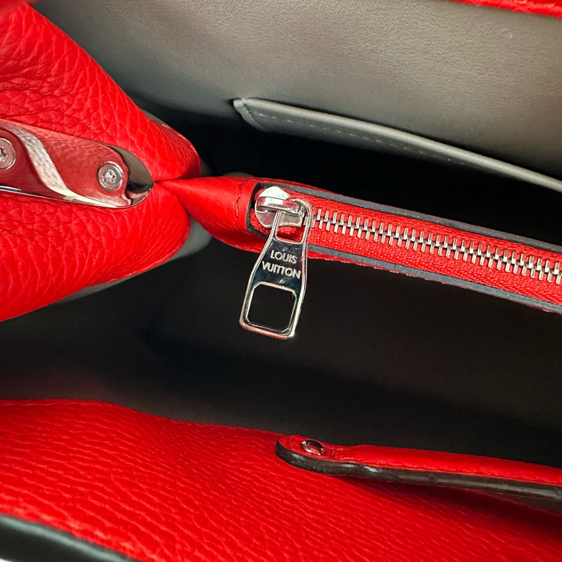 Capucines MM Taurillon Calfskin Red SHW
