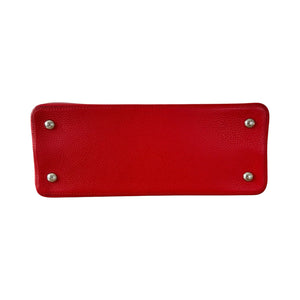 Capucines MM Taurillon Calfskin Red SHW