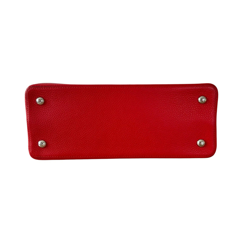 Capucines MM Taurillon Calfskin Red SHW