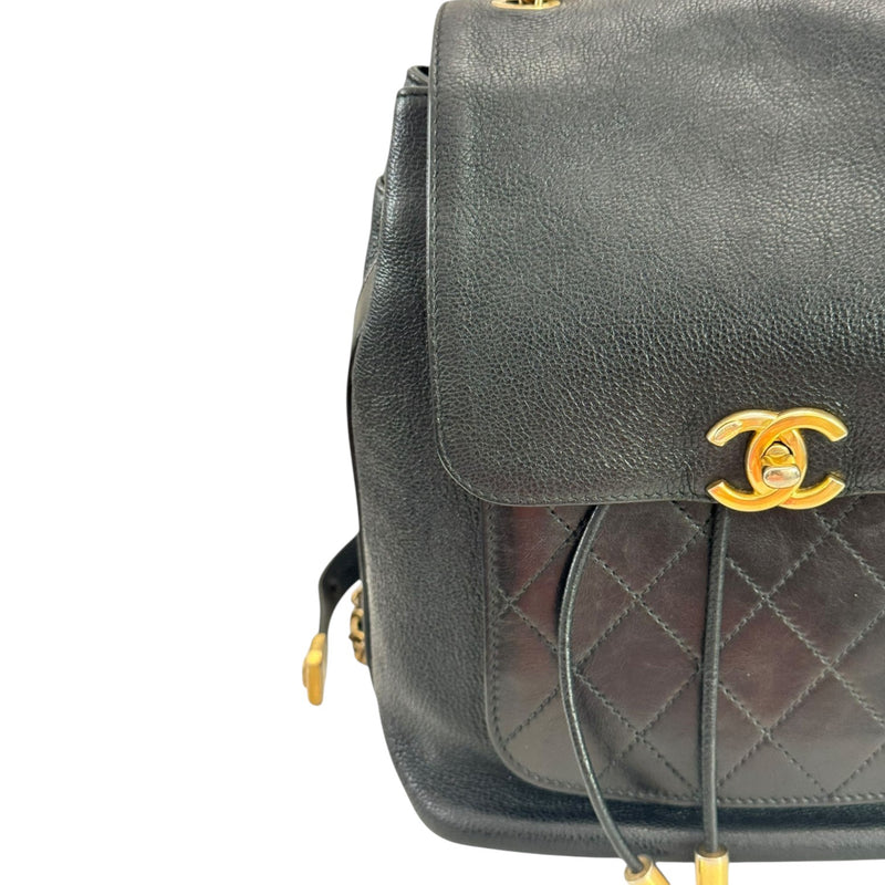 Business Affinity Backpack Caviar Quilted Black GHW