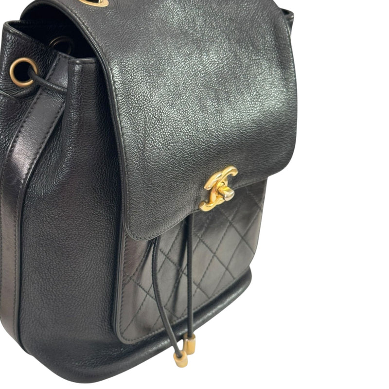 Business Affinity Backpack Caviar Quilted Black GHW