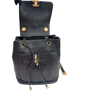 Business Affinity Backpack Caviar Quilted Black GHW