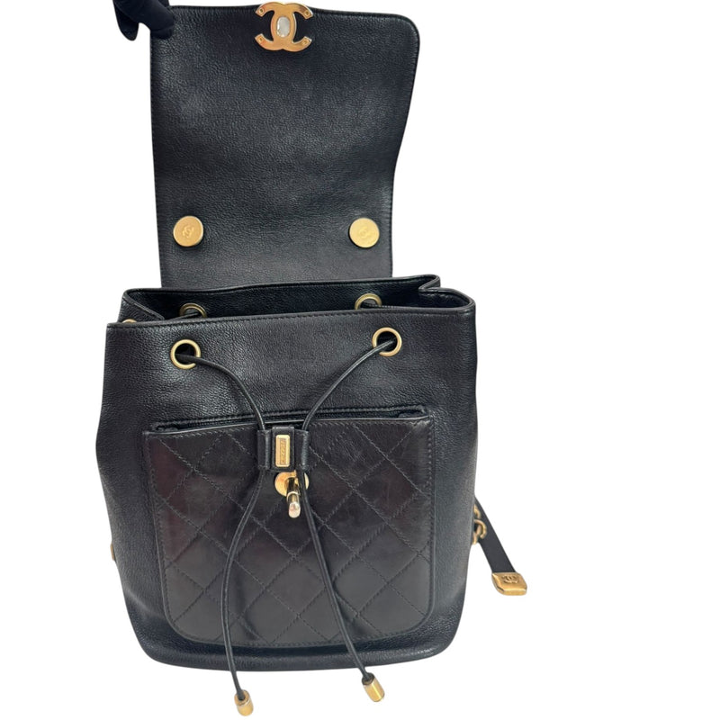 Business Affinity Backpack Caviar Quilted Black GHW