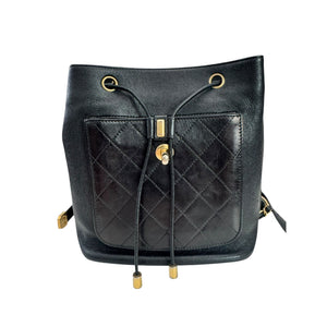 Business Affinity Backpack Caviar Quilted Black GHW