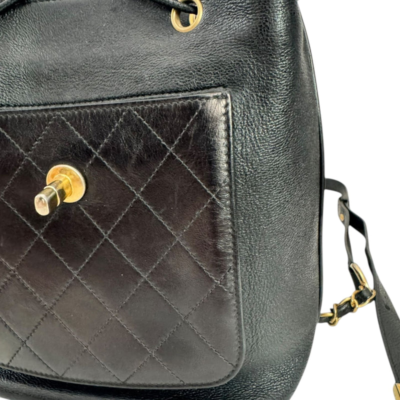 Business Affinity Backpack Caviar Quilted Black GHW