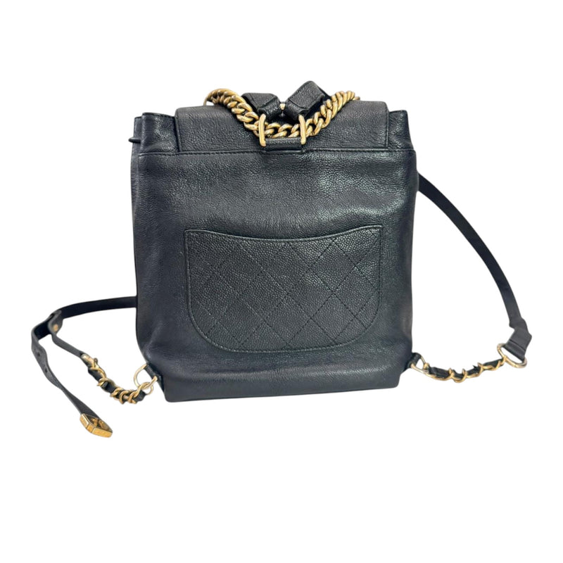 Business Affinity Backpack Caviar Quilted Black GHW