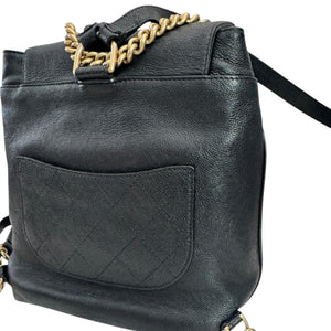 Business Affinity Backpack Caviar Quilted Black GHW