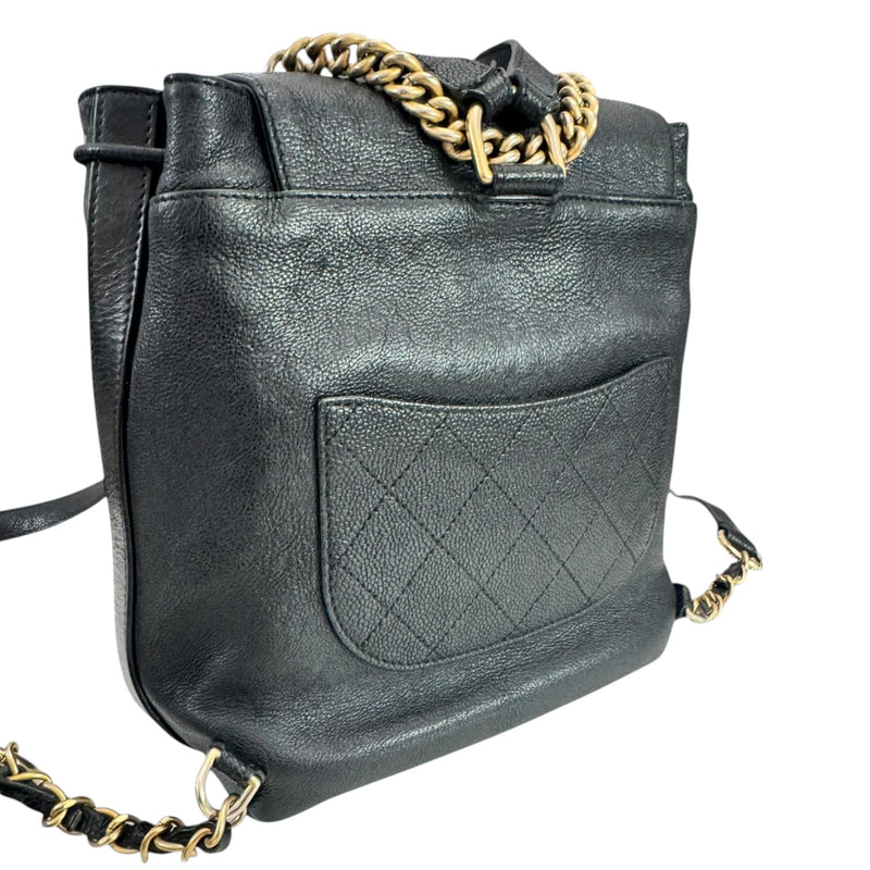 Business Affinity Backpack Caviar Quilted Black GHW