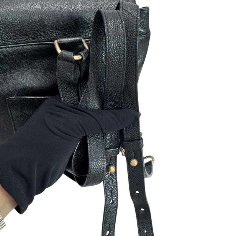 Business Affinity Backpack Caviar Quilted Black GHW