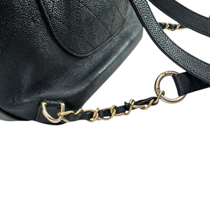 Business Affinity Backpack Caviar Quilted Black GHW