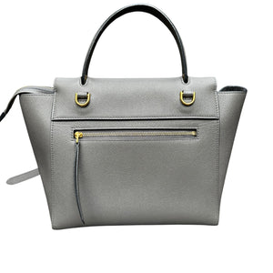 Micro Belt Grained Calfskin Grey GHW