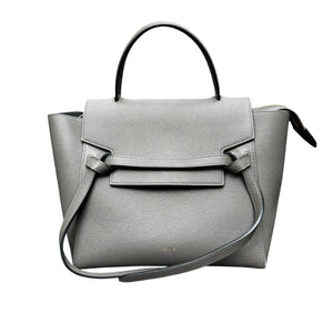 Micro Belt Grained Calfskin Grey GHW