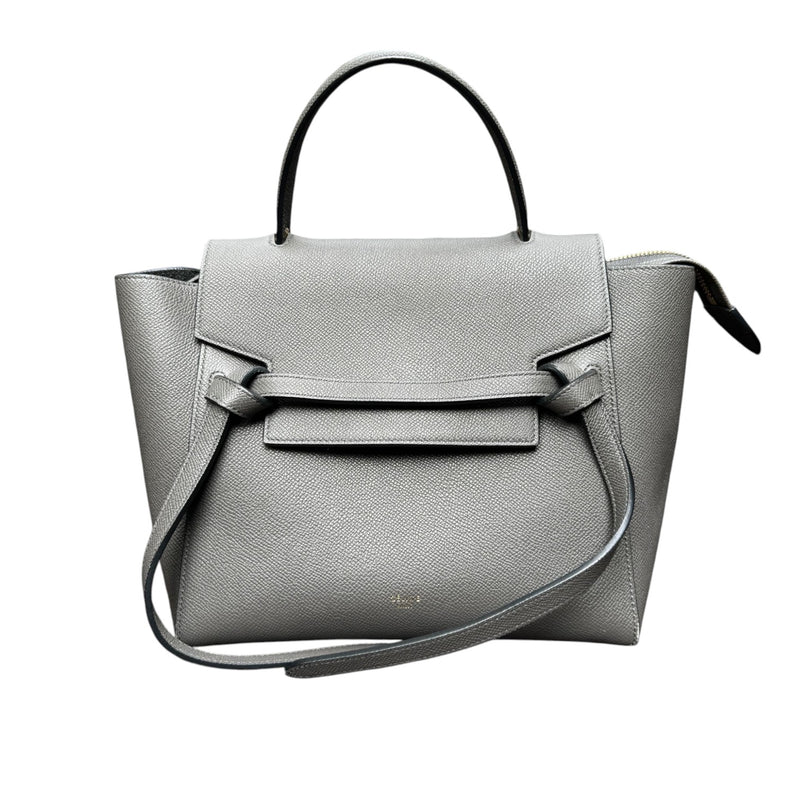 Micro Belt Grained Calfskin Grey GHW