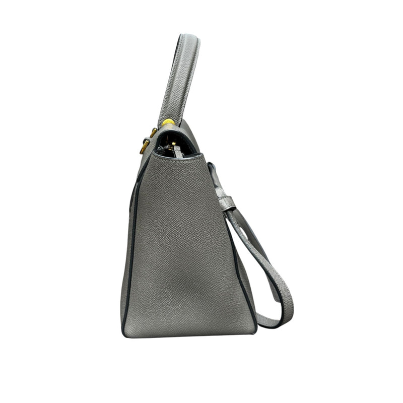Micro Belt Grained Calfskin Grey GHW