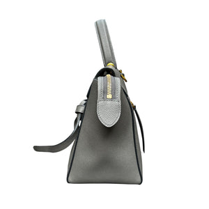 Micro Belt Grained Calfskin Grey GHW
